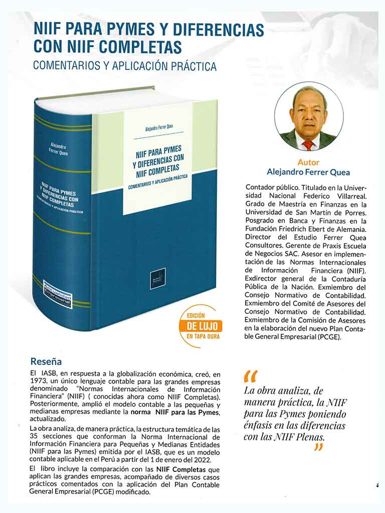 NIIF para Pymes y diferencias con NIIF Plenas