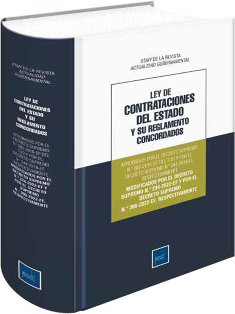 Ley de Contrataciones del Estado y su reglamento concordados