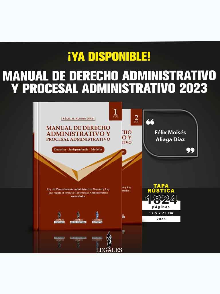 Manual de Derecho Administrativo y Procesal Administrativo 2023